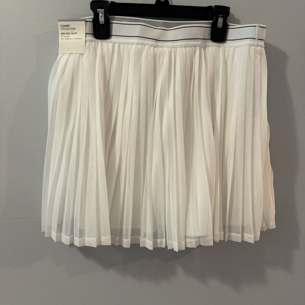 Calia Court High Rise Skort Womens Small White Pleated Athletic Tennis UPF 50 - Picture 5 of 5